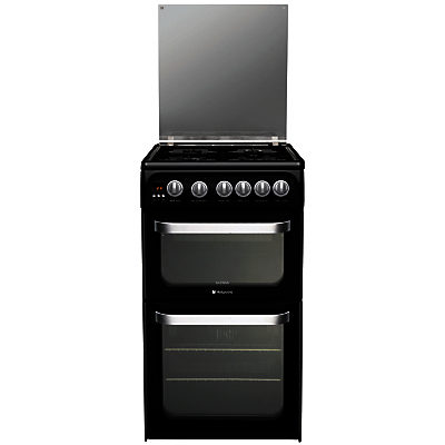 Hotpoint Ultima HUG52K Gas Cooker, Black